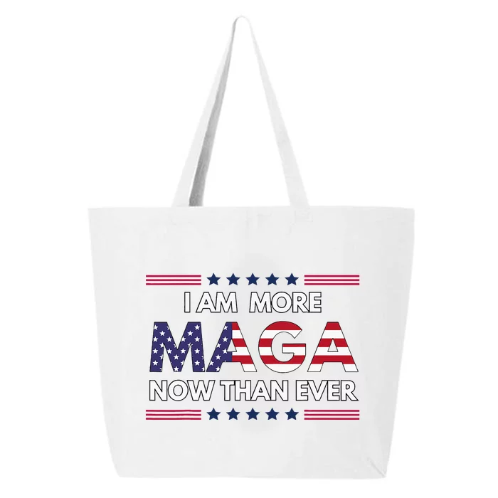 I Am More Maga Now Than Ever Trump Supporters American 25L Jumbo Tote