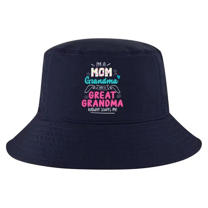 I'm A Mom Grandma And Great Grandma Cool Gift Funny Grandma Cool Gift Cool Comfort Performance Bucket Hat