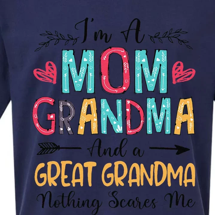 IM A Mom Grandma And A Great Grandma MotherS Day 2024 Sueded Cloud Jersey T-Shirt