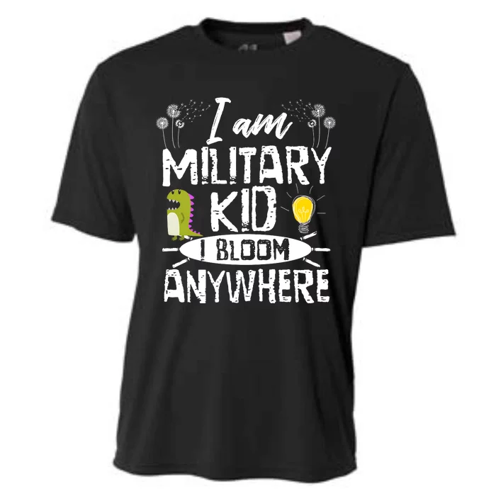 I Am Military Child I Bloom Anywhere Month Of The Military Cooling Performance Crew T-Shirt