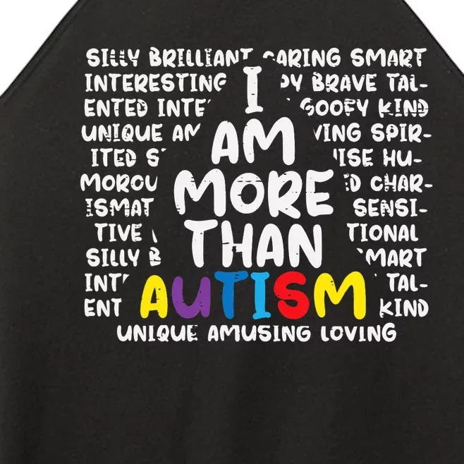 I Am More Than Autism ASD Awareness Women’s Perfect Tri Rocker Tank