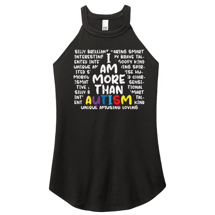 I Am More Than Autism ASD Awareness Women’s Perfect Tri Rocker Tank