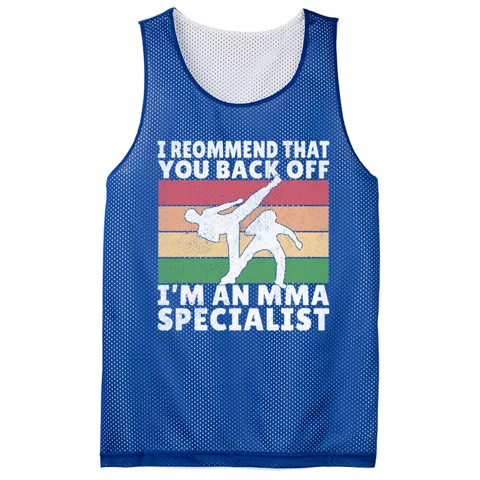 Im An Mma Specialist Mixed Martial Arts Gift Mesh Reversible Basketball Jersey Tank