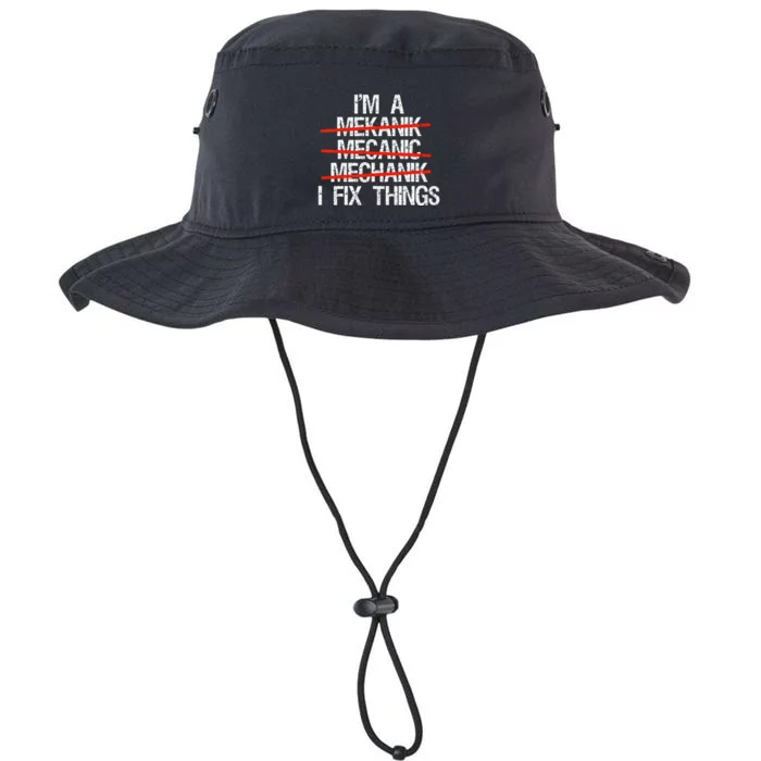 IM A Mechanic I Fix Things Fathers Day Legacy Cool Fit Booney Bucket Hat