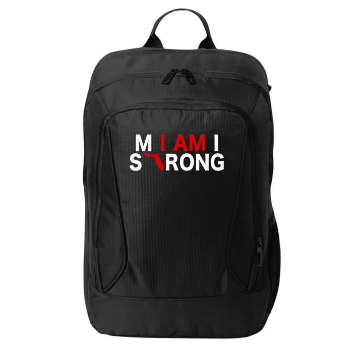 I Am Miami Strong Support For Florida Custom Graphic City Backpack