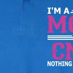 Im A Mom And A Cna Nothing Scares Me Funny Nurse Gift Softstyle Adult Sport Polo