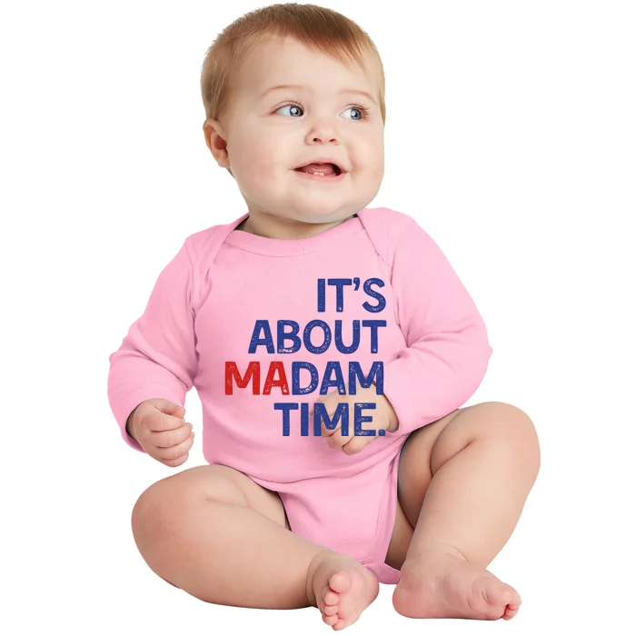 ItS About Madam Time Baby Long Sleeve Bodysuit