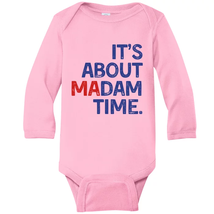 ItS About Madam Time Baby Long Sleeve Bodysuit