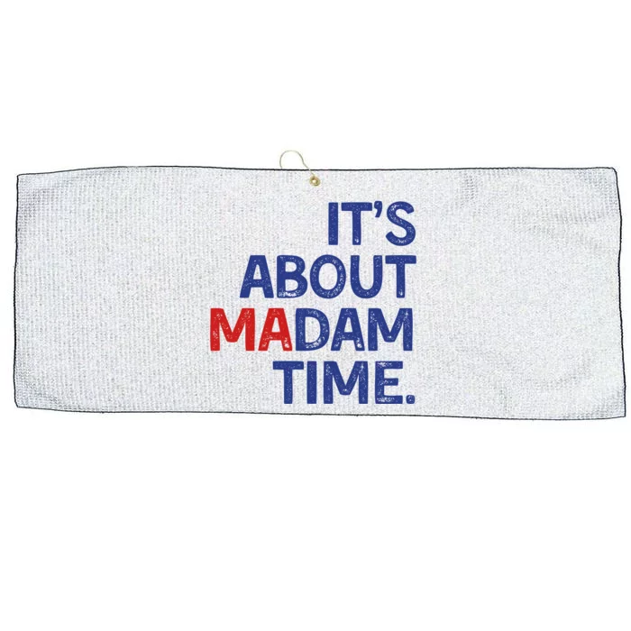 ItS About Madam Time Large Microfiber Waffle Golf Towel