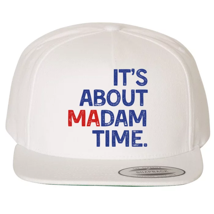 ItS About Madam Time Wool Snapback Cap