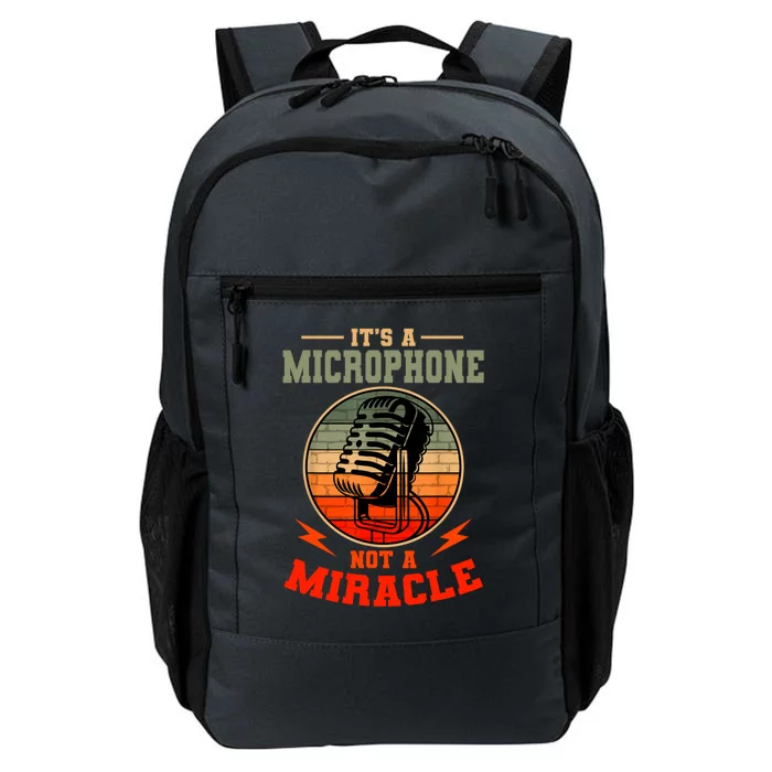 Its A Microphone Not A Miracle Funny Karaoke Singer Music Daily Commute Backpack