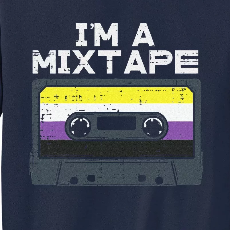 Im A Mixtape Cassette Lgbtq Flag Genderqueer Tall Sweatshirt