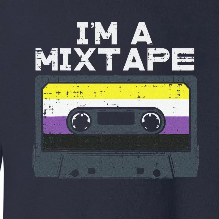 Im A Mixtape Cassette Lgbtq Flag Genderqueer Toddler Sweatshirt