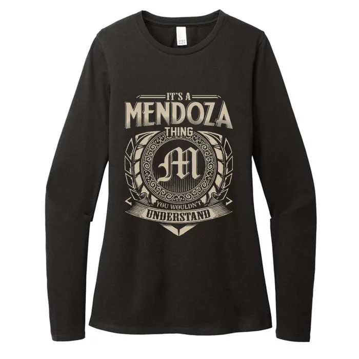 Its A MENDOZA Thing You Wouldnt Understand Name Vintage Womens CVC Long Sleeve Shirt