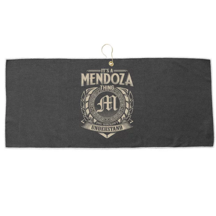 Its A MENDOZA Thing You Wouldnt Understand Name Vintage Large Microfiber Waffle Golf Towel