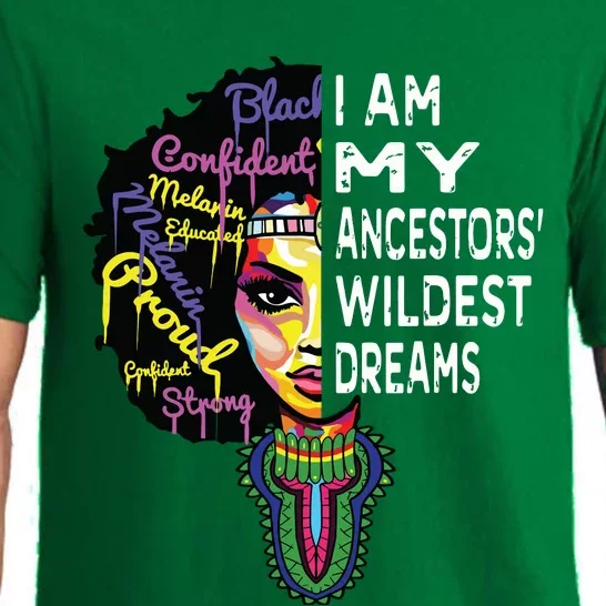 I Am My Ancestors Wildest Dreams Black History Month Pajama Set