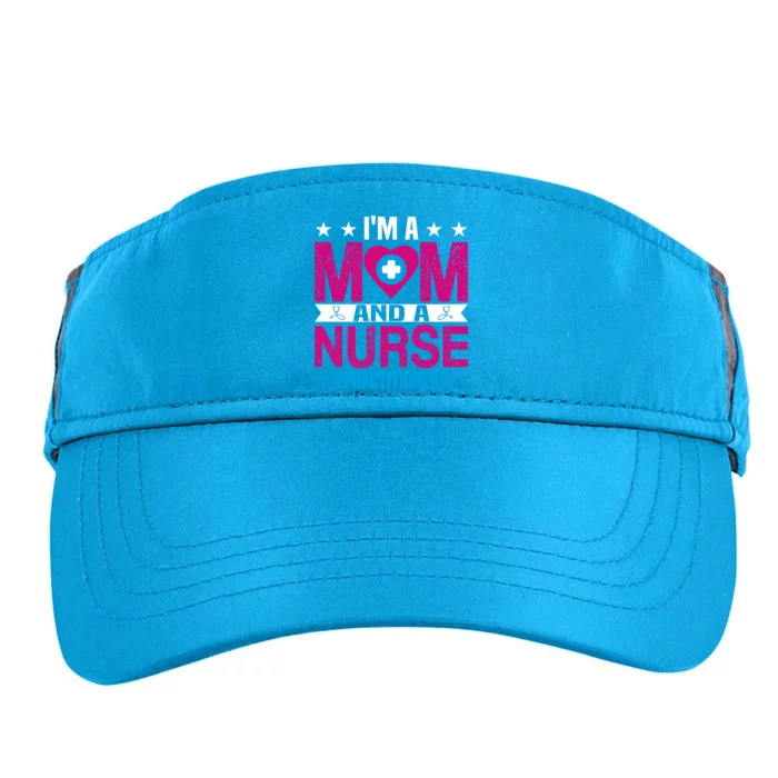 IM A Mom And A Nurse Practitioner Funny Np Nurse Mom Gift Adult Drive Performance Visor