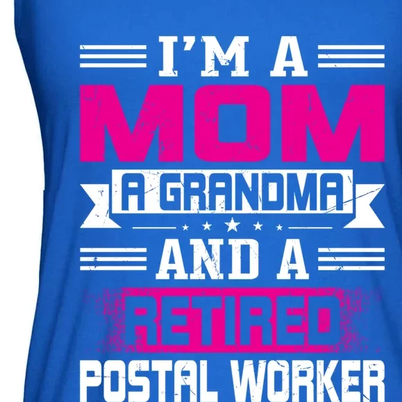 Im A Mom A Grandma And A Retired Postal Worker Great Gift Ladies Essential Flowy Tank