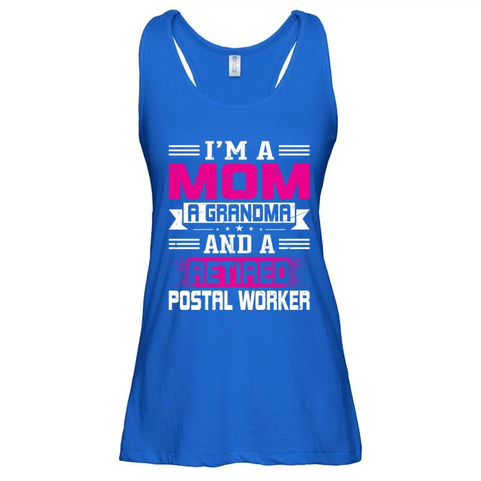 Im A Mom A Grandma And A Retired Postal Worker Great Gift Ladies Essential Flowy Tank