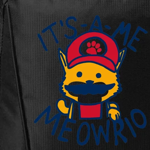 It's A Me Meowrio ,Funny Cat Lover City Backpack