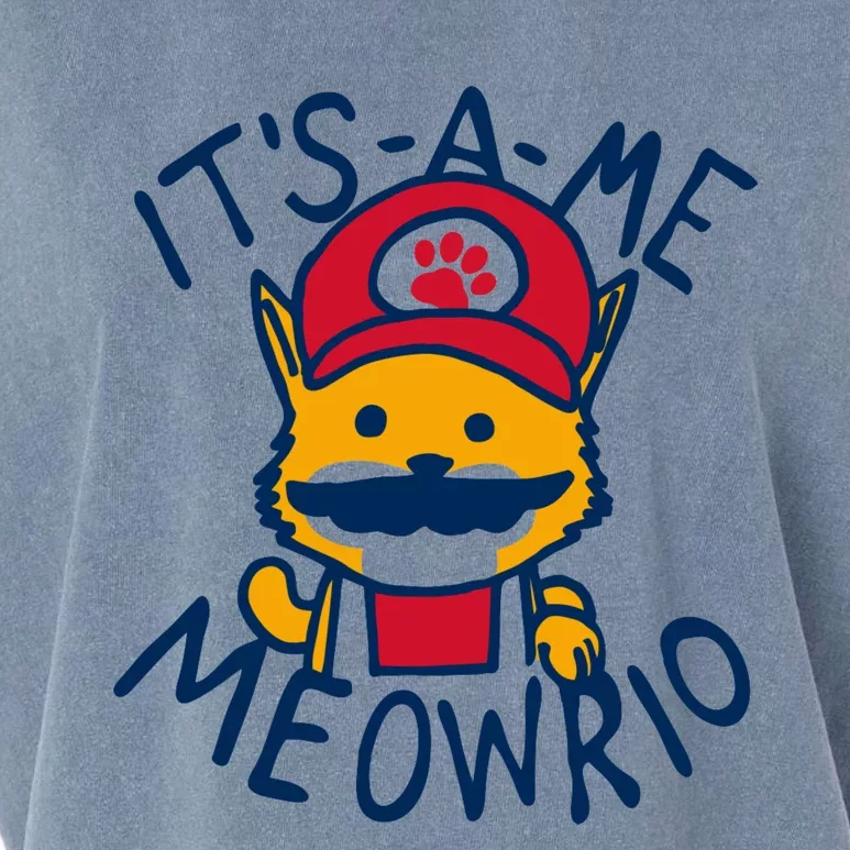 It's A Me Meowrio ,Funny Cat Lover Garment-Dyed Women's Muscle Tee