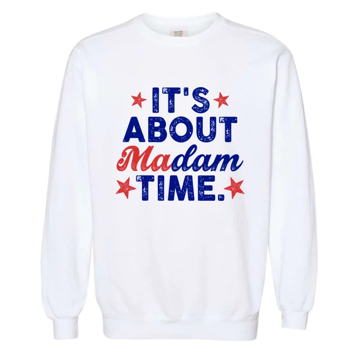 ItS About Madam Time Garment-Dyed Sweatshirt