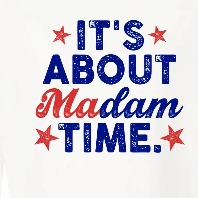 ItS About Madam Time Cropped Pullover Crew