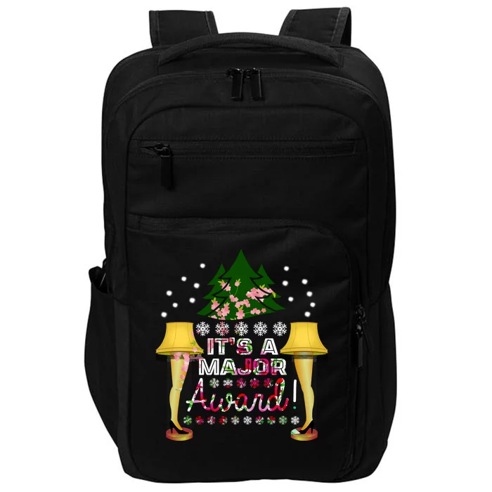 It's A Major Award Funny Christmas Fragile Lamp Leg Impact Tech Backpack