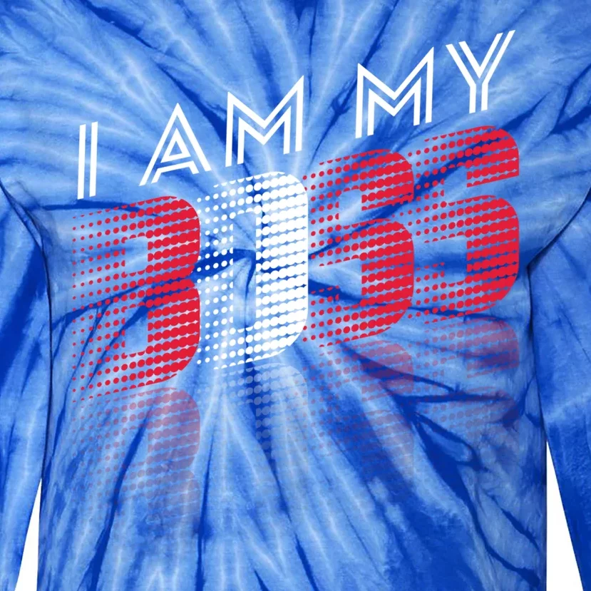 I Am My Boss I Am My Boss Selfgiftemployed And Entrepreneur Cool Gift Tie-Dye Long Sleeve Shirt