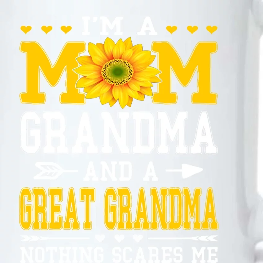 IM A Mom Grandma Great Grandma MotherS Day Sunflower Great Gift Black Color Changing Mug