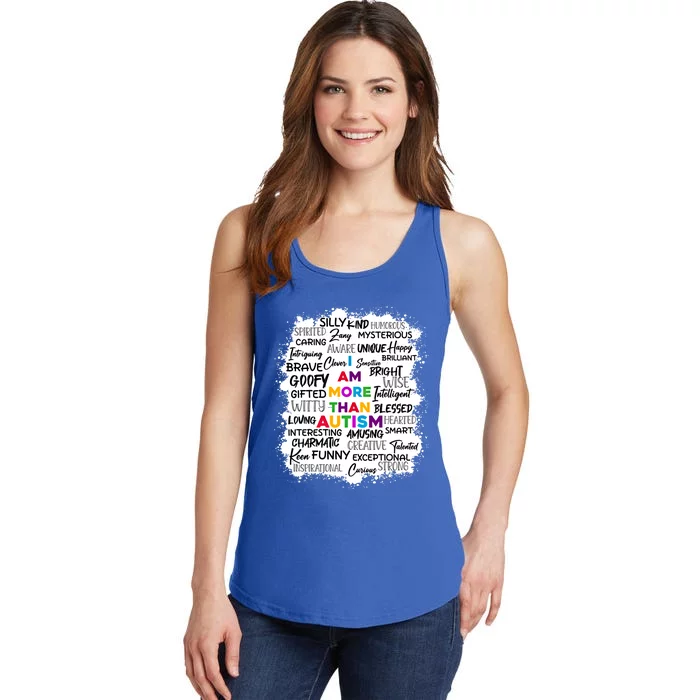 I Am More Than Autism Support Autism Awareness Funny Gift Ladies Essential Tank