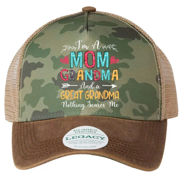 Im A Mom Grandma And A Great Grandma Mothers Day 2024 Legacy Tie Dye Trucker Hat