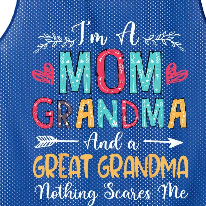 Im A Mom Grandma And A Great Grandma Mothers Day 2024 Mesh Reversible Basketball Jersey Tank