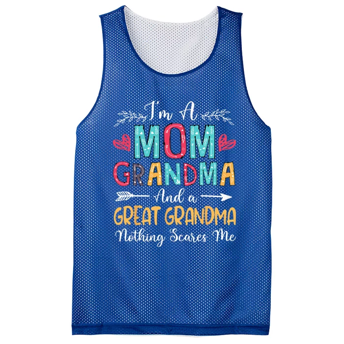 Im A Mom Grandma And A Great Grandma Mothers Day 2024 Mesh Reversible Basketball Jersey Tank