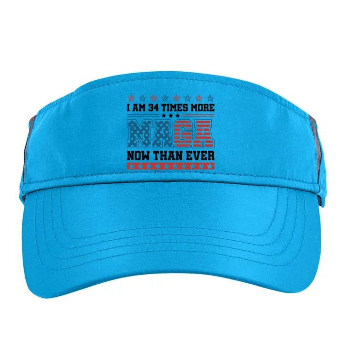 I Am More Maga Now Than Ever Trump 2024 Adult Drive Performance Visor