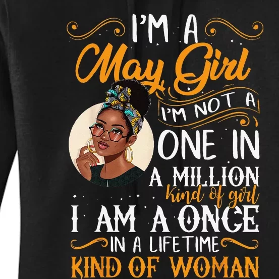 I'm A May Black Wo Taurus Women's Pullover Hoodie