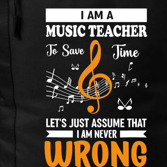 I'm A Music Teacher Music Note Notes Daily Commute Backpack