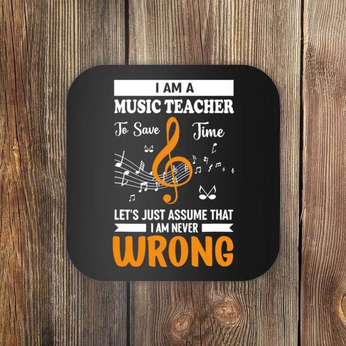 I'm A Music Teacher Music Note Notes Coaster