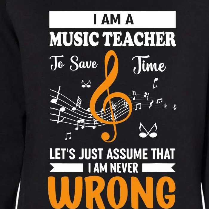 I'm A Music Teacher Music Note Notes Womens California Wash Sweatshirt