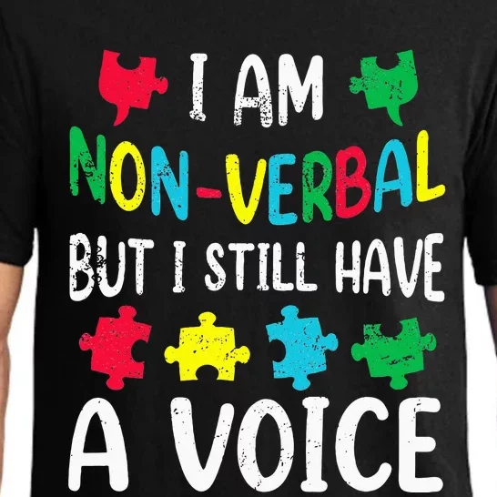 I Am Nonverbal Autism Awareness Neurodiversity Acceptance Pajama Set