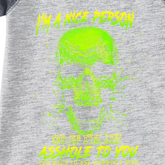 Im A Nice Person So If Im An Asshole To You Infant Baby Jersey Bodysuit