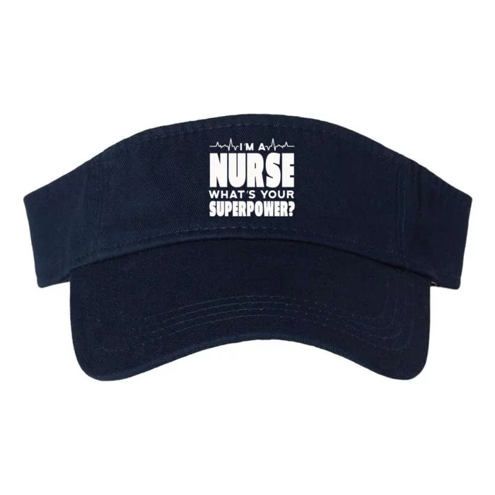 I'm A Nurse What's Your Superpower Valucap Bio-Washed Visor