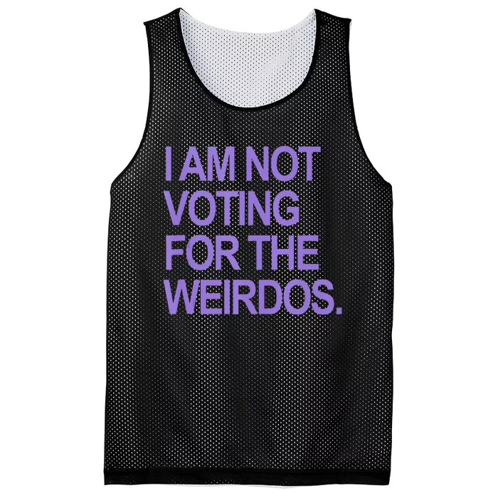 I Am Not Voting For The Weirdos Mesh Reversible Basketball Jersey Tank