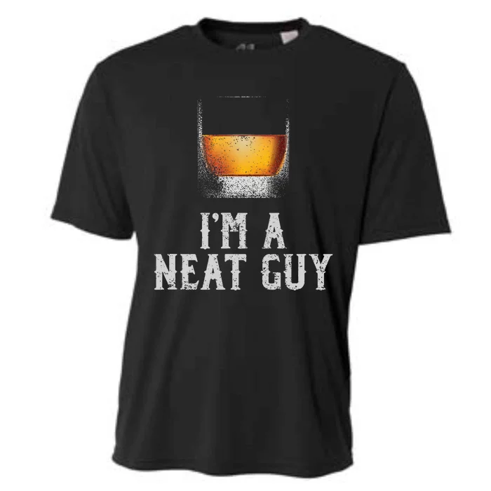 Im A Neat Guy Whiskey Neat Bourbon Drinker Cooling Performance Crew T-Shirt