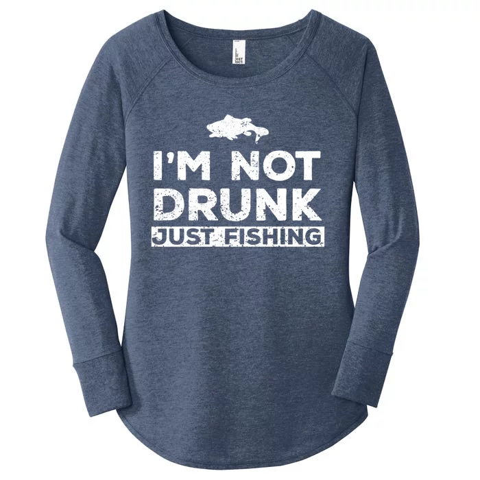 I Am Not Drunk Am Just Fishing Meaningful Gift Women's Perfect Tri Tunic Long Sleeve Shirt