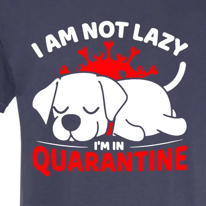 I Am Not Lazy Im In Quarantine Garment-Dyed Heavyweight T-Shirt