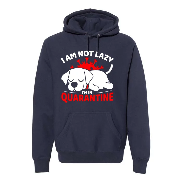 I Am Not Lazy Im In Quarantine Premium Hoodie