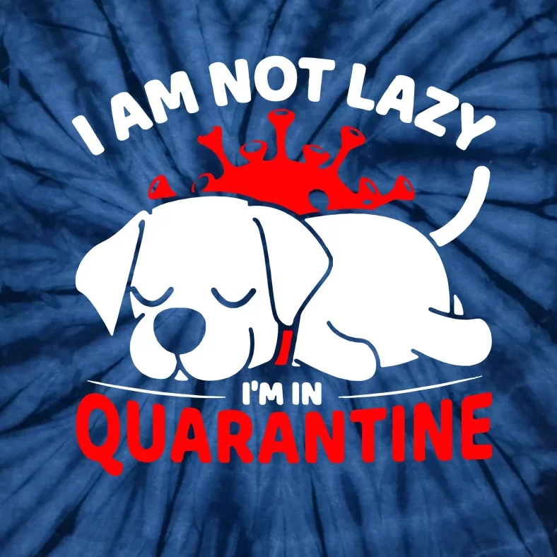 I Am Not Lazy Im In Quarantine Tie-Dye T-Shirt