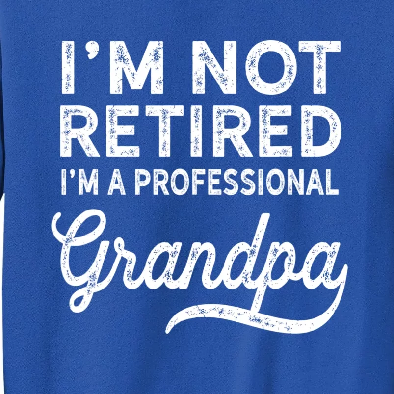 I Am Not Retired I'm A Professional Grandpa Gift For Grandpa Tall Sweatshirt