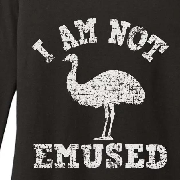 I Am Not Emused Safari Animal Lover Zookeeper Emu Lover Womens CVC Long Sleeve Shirt